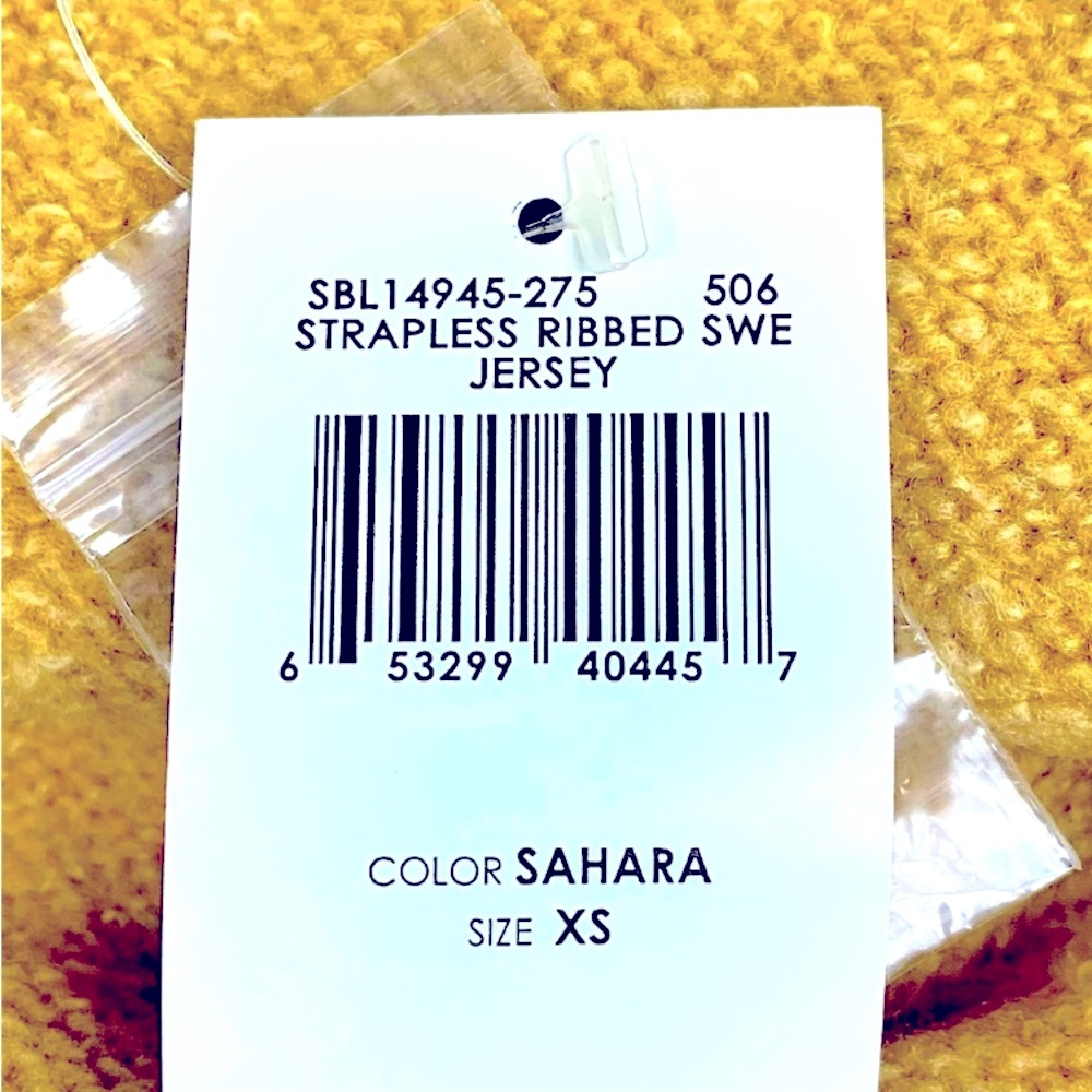 NWT BCBGMaxAzria Sahara Strapless Ribbed Sweater Jersey Dress - Picture 9 of 9